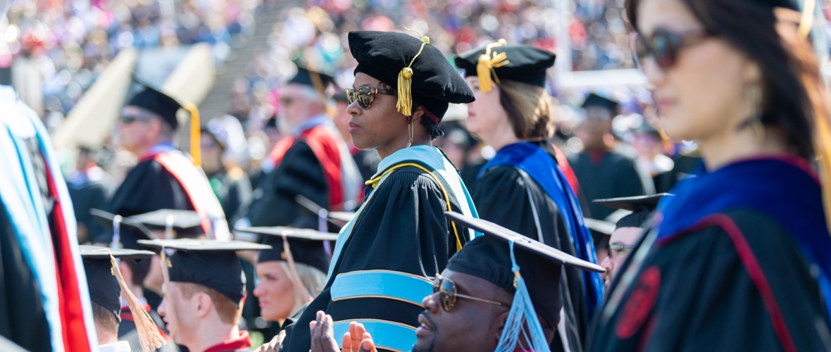 Dr. Warfield at commencement